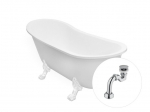 Vann Besco Olaya 160, White+White, sifooniga Klik-klak Chrome