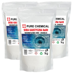 Kaustiline naatrium 3x 1kg komplekt Pure Chemical