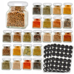 Klaasist maitseainepurgid 120ml, 24 tk. + 120 silti