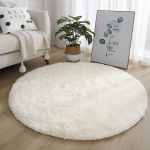 &Uuml;mmargune pl&uuml;&uuml;sist vaip, 100 cm l&auml;bim&otilde;&otilde;duga, beež