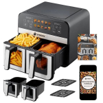 Kuuma&otilde;hu frit&uuml;&uuml;r kahe anumaga 9 l 2400 W, Kar&scaron;to oro gruzdintuvė su dviem talpomis 9 l 2400 W