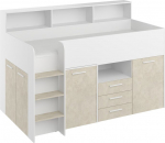 Meblocross Neo P Korrusvoodi 200x90 cm, Mandli/Valge