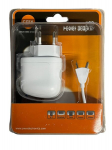 Cmx adapter universaalne USB telefonilaadija 2 porti (24V/2.5A) 2xUSB-A, USB-Mini, USB-Micro, valge