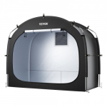 Jalgrattahoidiku telk, 203x122x169 cm, must, veekindel v&auml;litingimuste hoiustamine