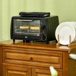Mini ahi 10 l, 750 W, kuni 230 &deg;C, 60 min taimer, k&uuml;psetusplaat ja rest, must, 1 tk