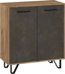 Kummut Meblocross Boss Bos-02 2D, kuld/granaatpruun