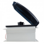 Matkaauto katuse ventilatsiooniava ventilaator, 35.6x35.6x25.2 cm, suitsuhall, 10-kiiruseline p&ouml;&ouml;ratav ventilaator