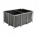 Kalamajak, 150x100x70 cm, Must, PVC Roostevabast Terasest Raam
