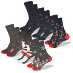 Meeste pikad sokid, Lee Cooper, pidulikud, soojad, 6 paari