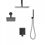 Du&scaron;isegisti komplekt, 254x152 mm, matt must, messingist klapp