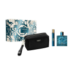Versace Eros Pour Homme EDP kingikomplekt meestele 100 ml + 10 ml + kosmeetikakott