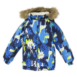 Huppa Laste talvejope VIRGO, navy lion pattern, 86
