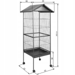 SUUR METALLIST PUUR EGZOTILISTELE LINDUDELE loft PAPAGOIDELE JA KANARIKLIDELE