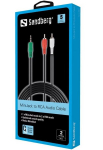 Sandberg MiniJack‑M/2&times;RCA‑M, 2 m