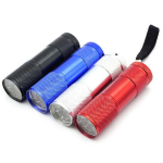 Mini LED-taskulampide komplekt AAA patareidega, 18 tk.