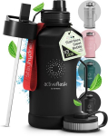 ACTIVE FLASK Roostevabast terasest joogipudel koos k&otilde;rre, 2200 ml, must