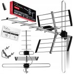 V&auml;liantenn maapealse televisiooni jaoks, VHF/UHF, MUX-8, DVB-T2, 4K, LTE, Lauko antena antžeminei TV, VHF/UHF, MUX-8, DVB-T2, 4K, LTE