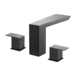 Vannisegisti komplekt, 20x23x7.2 cm, must, roostevaba teras