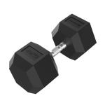 Hantel TUNTURI Platinum Hex Rubber Dumbbell, 40kg