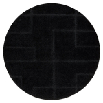 Vannitoa vaip SUPREME ring LINES, linad, libisemiskindel, pehme - must