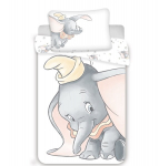 Laste voodipesukomplekt Dumbo Grey, 100 x 135 + padjap&uuml;&uuml;r 40 x 60 cm