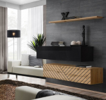 3-osaline kapikomplekt ja riiul ASM Switch Sb2, pruun/must