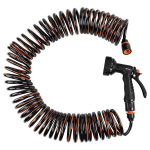 Kastmisvoolik 9-funktsioonilise pihustusp&uuml;stoliga Bradas SPRING FLEX, 15 m