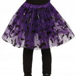 Violetne tuti seelik nahkhiirtega Halloweeniks, 30cm