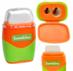 Bambino 2w1 kustutuskumm kaabitsa ja konteineriga