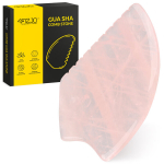 Gua Sha massaažikivi soonelise pinnaga looduslikust roosast kvartsist &ndash; praktiline lahendus igap&auml;evaseks n&auml;o ja keha hoolduseks
