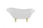 Vann Besco Otylia 160, Valge+Kuldne (ilma sifoonita, ilma &uuml;levooluavata)