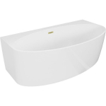 Vann Mexen Bruna, 150 x 82 cm, Valge + Harjatud kuld &uuml;levool