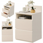 &Ouml;&ouml;kapp magamistoa ja elutoa jaoks 2 sahtlit loft valge modernne