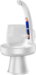 Veepudeli pump, USB-laetav, valge