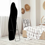T&auml;ispikk peegel 140x45cm alusega - laineline - Valge