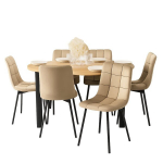 Komplekt &uuml;mar laud MEBEL ELITE HARRY 6 pehmet tooli PERU