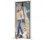 Joy2see magnetiline s&auml;&auml;sev&otilde;rk uksele 160 &times; 210 cm, must