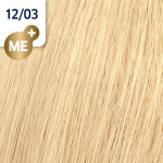 Wella Professionals Koleston Perfect ME+ Eri-blond 12/03 Looduslik kuld 60 ml