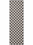 Ted Baker Haringey kahepoolne v&auml;livaip-trepp lamedast kangast, musta ja valge v&auml;rviga, 80x200 cm, sobib kasutamiseks terrassil v&otilde;i r&otilde;dul