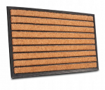 Hanse Home Mix Mats kookoskiust ja kummist uksematt 45x75 &ndash; triibuline pruun