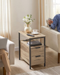 Abilaud 60x35x61cm., helepruun/must