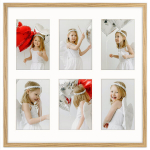 Fotogalerii v&auml;rviga tamm 40x40 cm 6 fotole m&otilde;&otilde;tmetega 10x15 cm