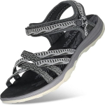 Mugavad suvised naiste sandaalid Grition mustad suurus 37, 37