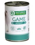 Nature's Protection t&auml;iskasvanud koerte konservid metsloomalihaga, 400 g.