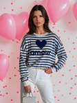 Naiste sinine džemper Amour, Universaalne