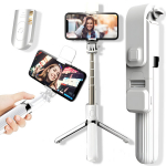 LIVMAN L03s - multifunktsionaalne selfipulk ja statiiv puldi ja LED-valgustusega, 84cm