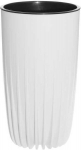 4Living Mira ECO k&otilde;rge lillepott 30 cm &ndash; elegantne valge istutusn&otilde;u modernsetesse interj&ouml;&ouml;ridesse
