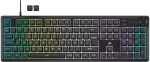 Corsair K55 CORE RGB juhtmega m&auml;nguklaviatuur, P&otilde;hjamaade, must, CH-9226C65-ND