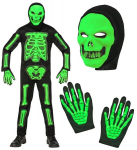 "3D SKELETON" (kombinesoon, kapuutsiga mask, kindad)