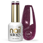 H&uuml;briidk&uuml;&uuml;nelakk Clavier Nailsology 126 Red Dress Moment l&auml;ikiv punane, s&auml;delusefektiga, 8 ml